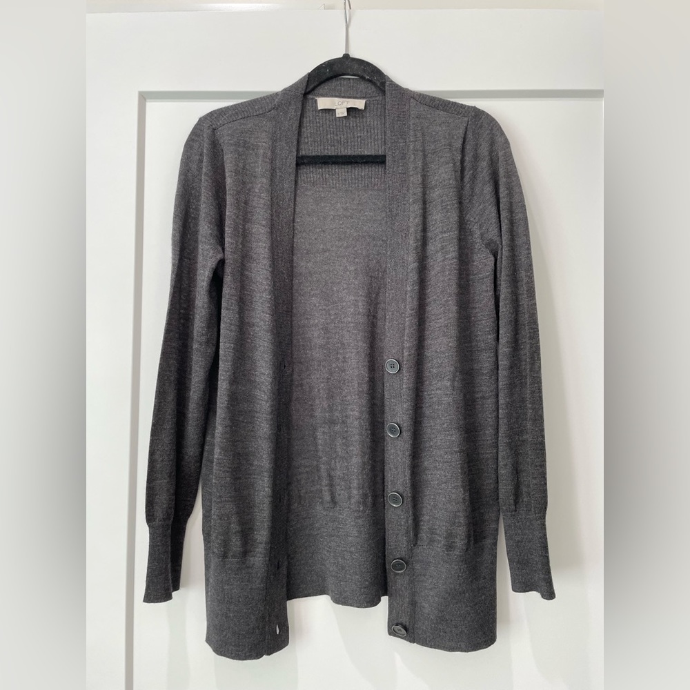 Loft Gray Cardigan